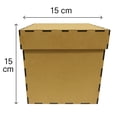 thumbnail image 4 of Paquete con 12 cajas de madera MDF 15x15 cm con tapa color natural, ideales para decoración, almacenamiento, regalos, 4 of 4
