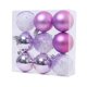 thumbnail image 1 of 9-Piece Purple Christmas Ball Ornaments Set for Tree Decorations - Festive Baubles for Holiday Cheer and Seasonal Decor, 1 of 5