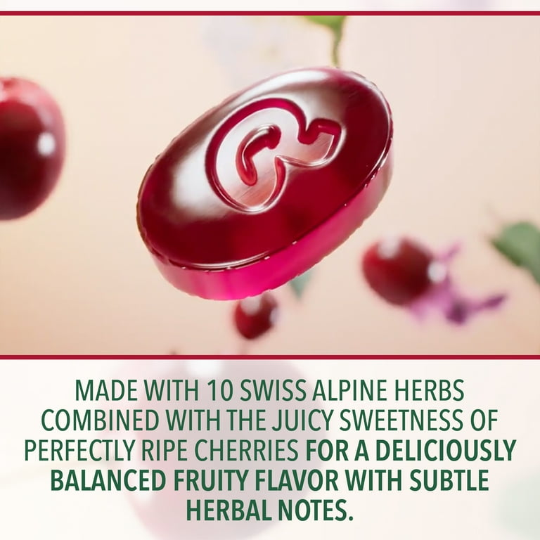 4 pack) Ricola Cherry Throat Drops | Delicious Throat Refreshment