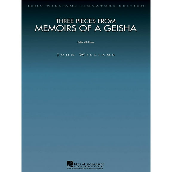 Three Pieces from Memoirs of a Geisha: Cello and Piano