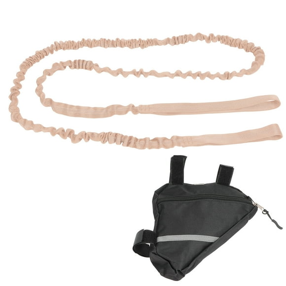 Bike Bungee Tow Rope, Shock Absorption Bicycle Tow Rope Elastic  For Family Khaki
