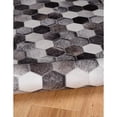 thumbnail image 7 of Contemporary Home Living 3' x 5' Hex Patchwork Area Throw Rug - Gray and Cream, 7 of 7