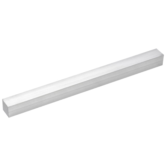 Unique Bargains Square Aluminum Flat Bar, 1 Pack 1' Thickness 1' Width 13' Length