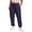 Medium Blue, variant on Women's Plus Size Tapered Lounge Pants Adjustable Drawstring Soft Casual Comfy Pants Elastic Cuff Ankle With Pockets (XL-5XL)