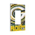 thumbnail image 2 of Packers Lumières de Commutation Cadre Romain en Cuir Simple Interrupteur Panneau Mural Interrupteur Double/Pull, 2 of 8