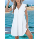 thumbnail image 5 of Vestido Tipo Cárdigan de Corta con Cuello en V y Ribete de Encaje, Color , Talla L, 5 of 8