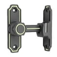 thumbnail image 1 of Cerradura de pestillo de puerta de 90 grados y 180 grados, cerradura de puerta segura para exteriores Gris Luminoso, 1 of 9
