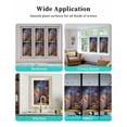 thumbnail image 6 of Window Privacy Film Country Forest Stained Glass Window Film Decorative Sun Block Window Cover Farmhouse Nature Trees Cabin Starry Sky Window Clings Static Adhesive Sticker for Bathroom 29.5"x118", 6 of 7