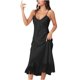 thumbnail image 4 of Camisón de casa suelto cómodo con cuello en V de color sólido elegante para mujer OAVQHLG3B Store lin121212, 4 of 5
