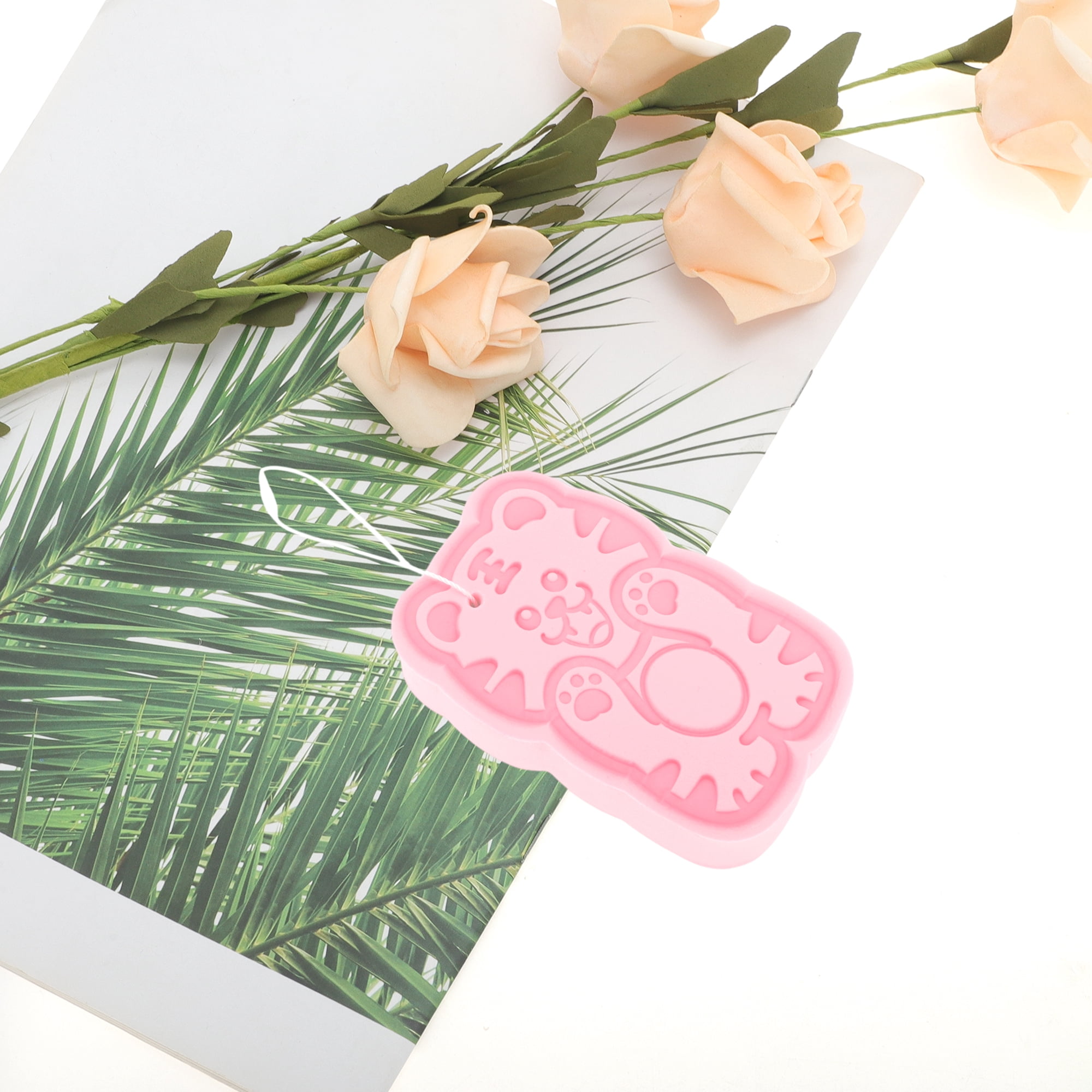 Unique Bargains Cartoon Bath Brush for Shower 4.33"x2.56"x0.79" Pink