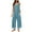 Light Blue, variant on FAIWAD Rompers for Women Casual Knit Sleeveless Wide Leg Long Pants Overalls Summer Loose Jumpsuit with Pockets