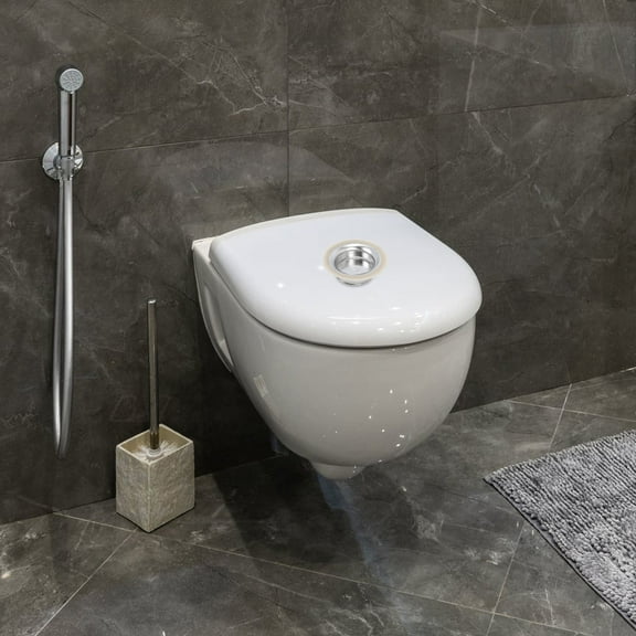 KALLORY 1Pack Stainless Steel Square Toilet Cover for Bathroom Use Homeowners