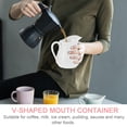 thumbnail image 5 of Creamer Pitcher with Handle Ceramic Milk Cup Ceramic Creamer Jug Sauce Serving Pitcher, 5 of 5