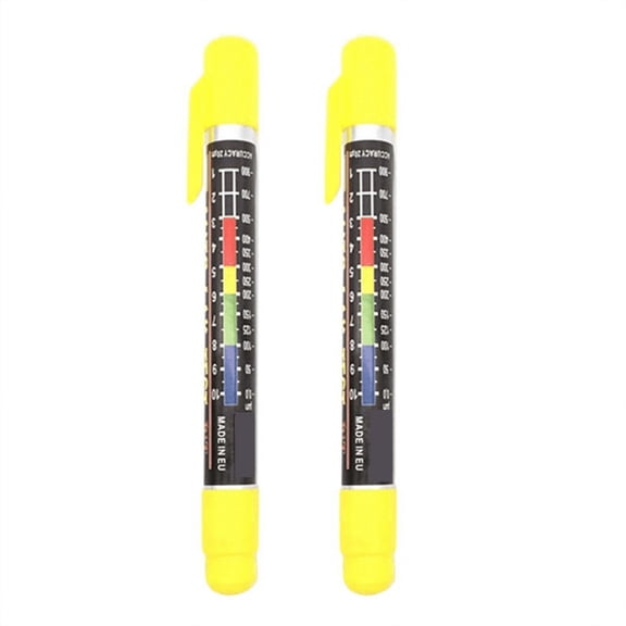 2 PCS Car Paint Thickness Tester Gauge for Tool Crash Checking Meter with Magnetic Tip Scale Indicate