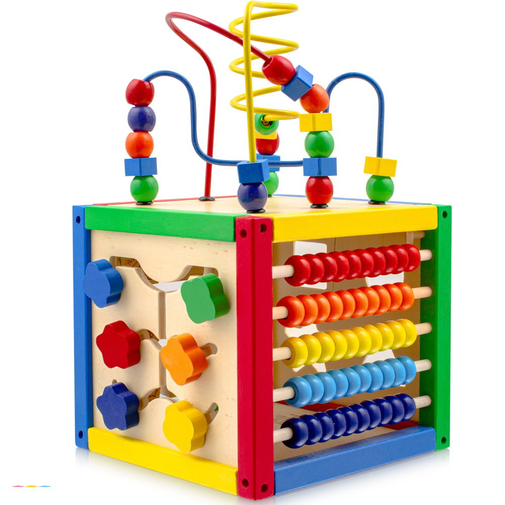 Xylophone Activity Play Cube with Abacus Shape Sorter Educational Toys 