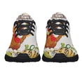 thumbnail image 5 of Thanksgiving Day Turkey Pumpkin Shoes Sneakers Black Size 8.5, 5 of 7