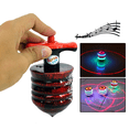 thumbnail image 1 of New Spinning Top Flash Luminous Spinning Tops Toy Colorful Top Ejection Toy Flashing Led Gyroscope Children Classic Toys,Red, 1 of 7