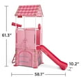 thumbnail image 2 of Radio Flyer Play & Fold Away Princess Castle Slide Toddler Playhouse, Pink, 2 of 12