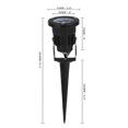 thumbnail image 3 of Inteprter Impermeable 7W LED Césped Jardín Luz de inundación Patio Camino Proyector Lámpara con punta Impermeable Blanco cálido AC 85-265V Iluminación y accesorios Numero 3 Inteprter HA024199-03, 3 of 6