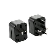 Dadypet Universal Travel Adapter  Adapter for UK/AU Plugs, 150+ Countries, Versatile and Portable, Black