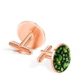 thumbnail image 3 of Saint Patrick's Day Elegant Stainless Steel Men's Cufflink Set for Dress Shirts, Wedding Attire, and Formal Events, 3 of 6