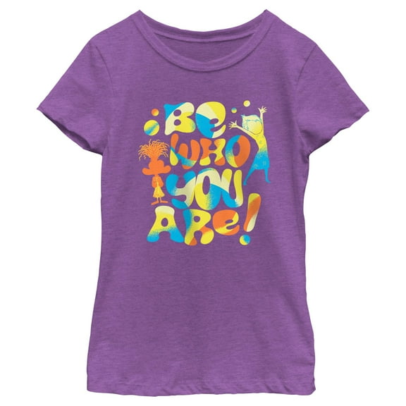 Girl's Inside Out 2 Be Who You Are  Graphic T-Shirt