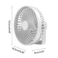 thumbnail image 2 of Fnochy Clearance Portable Small Fan, Camping Hanging Fan USB Rechargeable, Ultra-Quiet Strong Wind Desktop Handheld Fan, Long-Lasting 10000H Motor for Indoor Outdoor Office Travel, 2 of 9