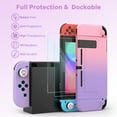 thumbnail image 4 of Switch Case for NS Switch, 16 in 1 Switch Accessories kit with Switch Carrying Case, Switch Protective Case, Switch Game Case, Switch Screen Protector (Pink-Purple Gradient), 4 of 11