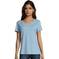 thumbnail image 1 of Hanes T-Shirt Col en V Nano-T pour Femmes - S04V, 1 of 1