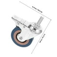thumbnail image 4 of OUNONA 4 Pcs Roulettes Industrielles Multi Métal Résistant à l'Usure pour Chaise, 4 of 5