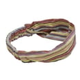 thumbnail image 3 of Unique Bargains 1 Pc Headband Stripes Wide Hairband for Women Yellow, 3 of 5