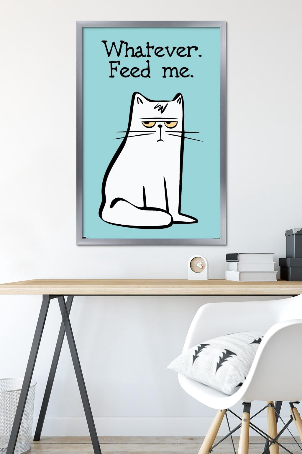 Whatever Feed Me Wall Poster, 22.375" x 34" Framed