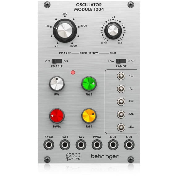 Behringer Legendary 2500 Series 1004 Dual Analog Core Voltage-Controlled Oscillator Module for Eurorack