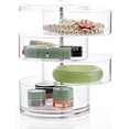 thumbnail image 1 of Jewelry Organizer Case 360 Degree Round Rotating Jewelry Storage Box Necklace Bracelet Ring Earring Display Tray Holder, 1 of 7