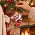 thumbnail image 6 of Mivyn Christmas Cash Gift Ornament, Mouse Christmas Stocking Wallet Ornament, 2D Flat Acrylic Money Holder Charm, Xmas Tree Hanging Decoration for Home Use, 6 x 6 in, 1 Pcs, 6 of 8