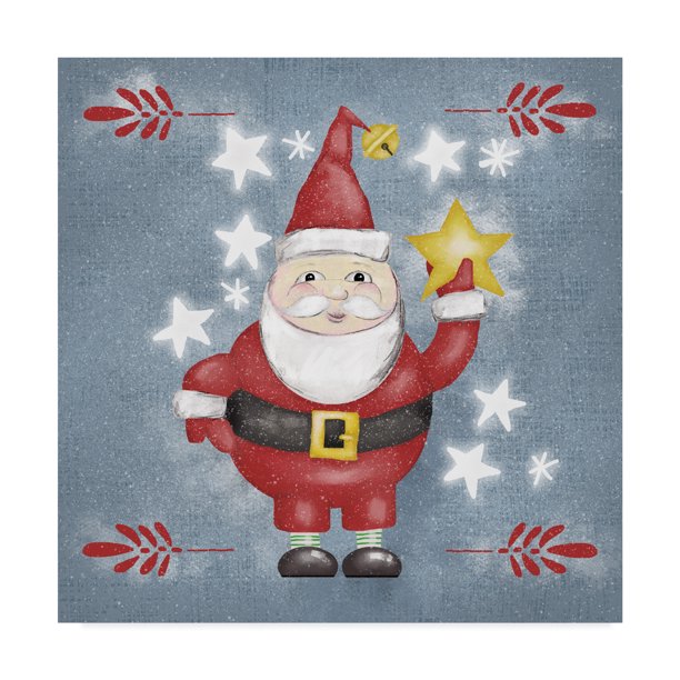 Download Trademark Fine Art Folksy Christmas I Canvas Art By Chariklia Zarris Walmart Com Walmart Com