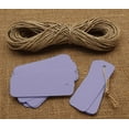 thumbnail image 1 of 100 Pcs Rectangular Shape Blank Tags Bonbonniere Wedding Favor Hang Tag with Free Natural Jute Twine - Colours Available, 1 of 7