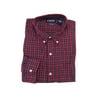 Chaps Mens Size Large Long Sleeve Button Down Shirt, Red Multi