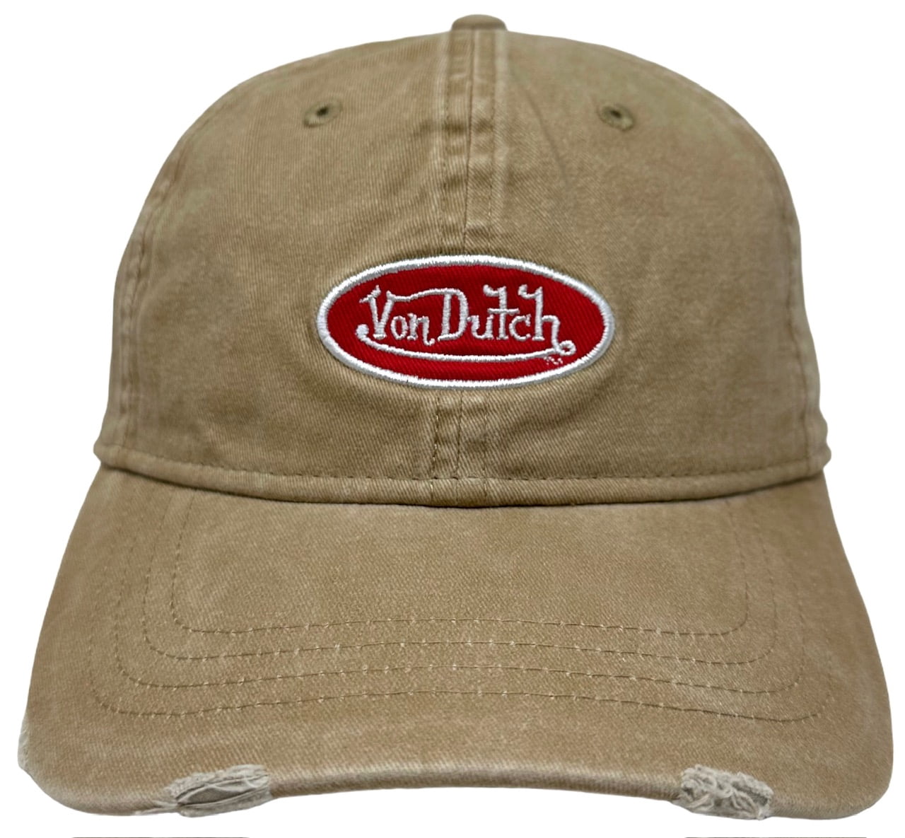 VON DUTCH MUSTARD DISTRESSED DAD HAT NWT Von Dutch Cotton Men main image 3