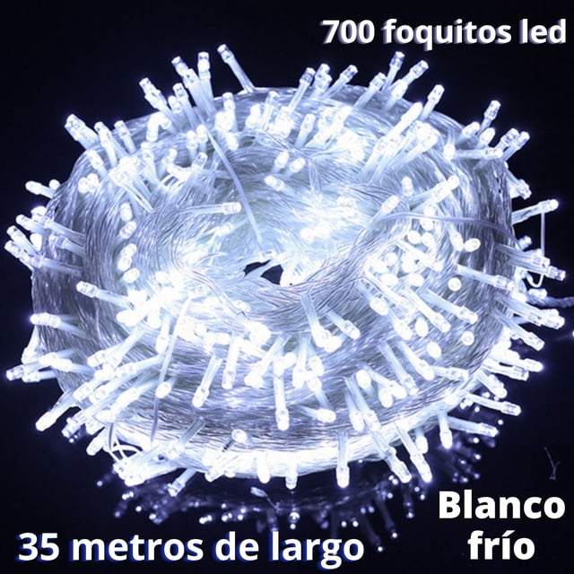Serie de luces navideñas DOSYU 35 Metros 700 LEDs Blanco FRÍO DY-ICE700L-UL