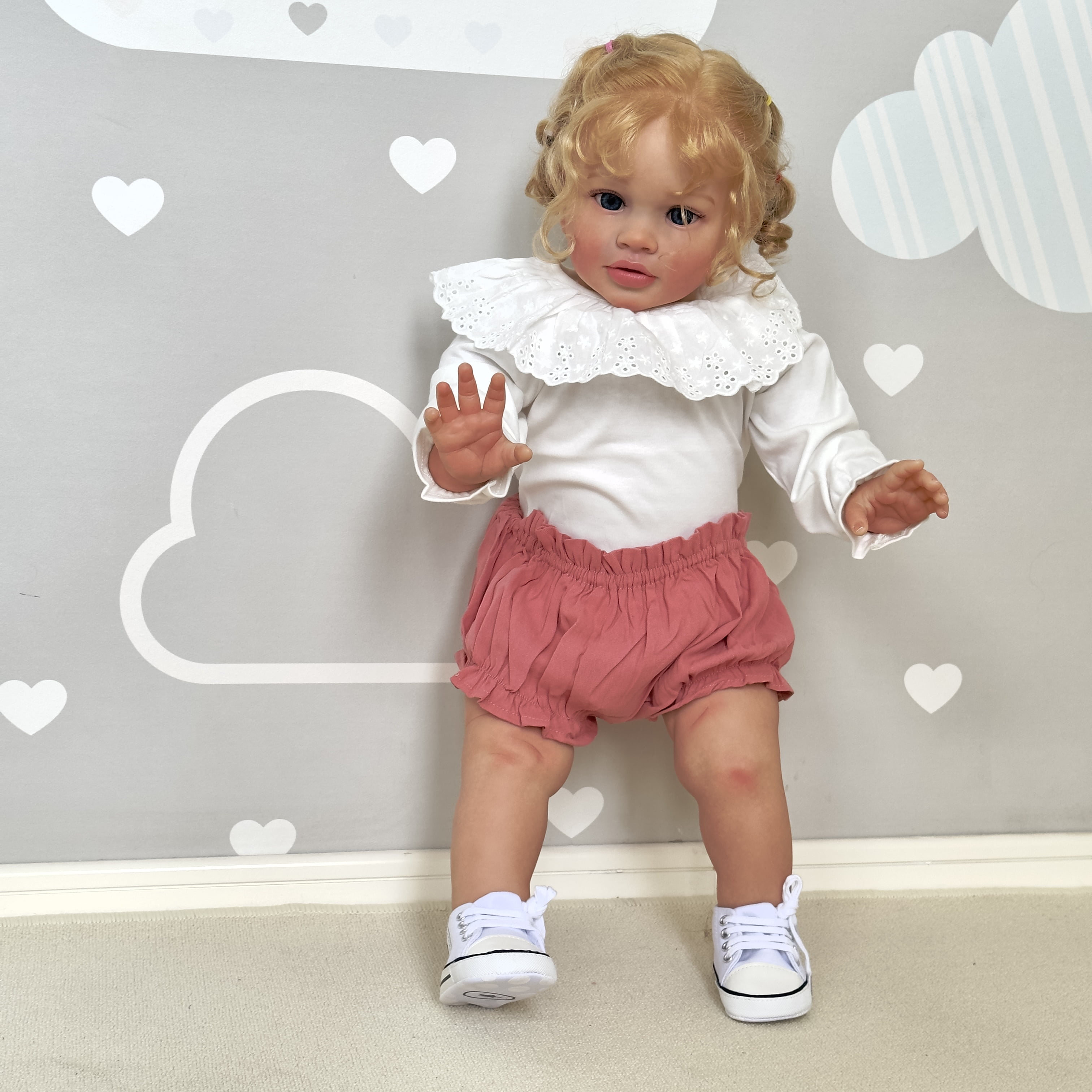 Realistic Reborn Baby Dolls Chubby 26" Lifelike Baby Girl that Look Real Soft Cloth Body Newborn Baby Dolls with Gift Box Set for Kids Age 3+