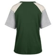 thumbnail image 3 of Women's '47 Green Michigan State Spartans Underline Harvey Colorblock Raglan Henley T-Shirt, 3 of 3