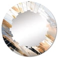 thumbnail image 2 of Designart "Symmetrical Abstractions Multicolor Mosaic" Cubism Round Wall Mirror - Modern Oval Printed Decorative Oversized Mirror - Multiple Color Options, 2 of 4