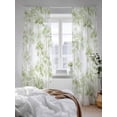thumbnail image 3 of Sheer Curtains 108 Inches Long 2 Panels Set for Living Room, Watercolor Forest Sage Green Semi Sheer Curtains for Windows, Abstract Art Modern Trees Voile Window Treatments Rod Pocket Curtain, 3 of 7
