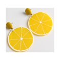 thumbnail image 5 of BNNG Cool Summer Lemon Earrings Feminine Personality Exaggerated Trendy Earrings 1 Pair Of Earrings Modern Geometric Earrings Classic Minimalist Bar Earrings, 5 of 5