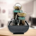 thumbnail image 3 of Tabletop Water Fountain Meditation With Lights Office Living, 3 of 7