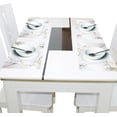 thumbnail image 4 of White and Gold Marble 4 PCs Placemats Set Linen Non-Slip Table Mat Rectangular Washable for Dining Kitchen Party 12"x18", 4 of 8