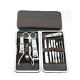 thumbnail image 4 of Simyoung 12 Piece Stainless Steel Manicure and Pedicure Cuticle Nail Toenail Clippers Grooming Set with Portable Travel Case Beauty Care Products brown, 4 of 4