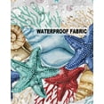 thumbnail image 5 of Pack of 2 Outdoor Pillow Covers, Summer Starfish Coral Shell Sea Life Grey Plaid Waterproof Square Throw Pillowcase Cushion Decorative Pillow Covers for Couch Patio Tent, 16x16 in, 5 of 6