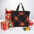thumbnail image 7 of Single Shoulder Bag Convenience Bag 19.6×15.7×5.9in Light And Weight-Free Main Pocket Large Portable And Single Shoulder Back Argyle Plaid Darksalmon_3, 7 of 7